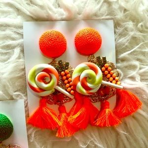 Candy Line- Fringed Earrings 🍭/ Carrots